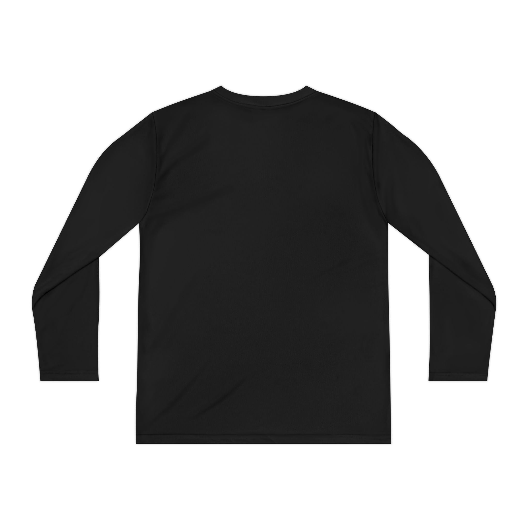 Youth Long Sleeve Tee — "Cozy Season" Blue Checkerboard Poinsettia