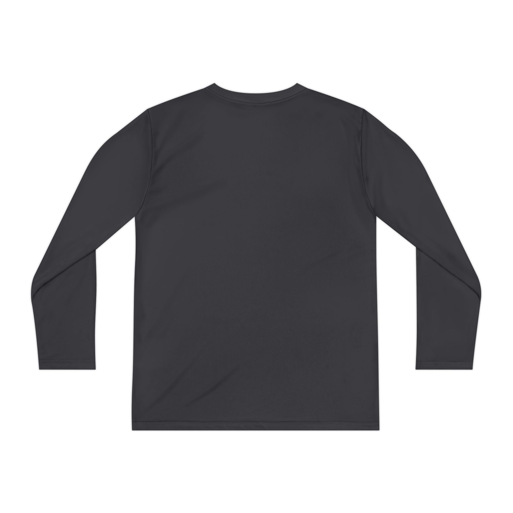 Youth Long Sleeve Tee — "Cozy Season" Blue Checkerboard Poinsettia