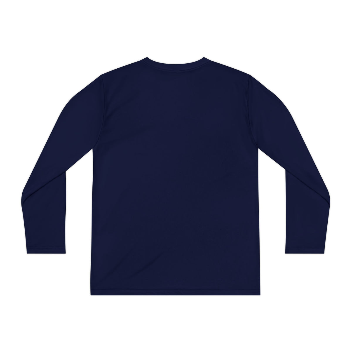 Youth Long Sleeve Tee — "Cozy Season" Blue Checkerboard Poinsettia