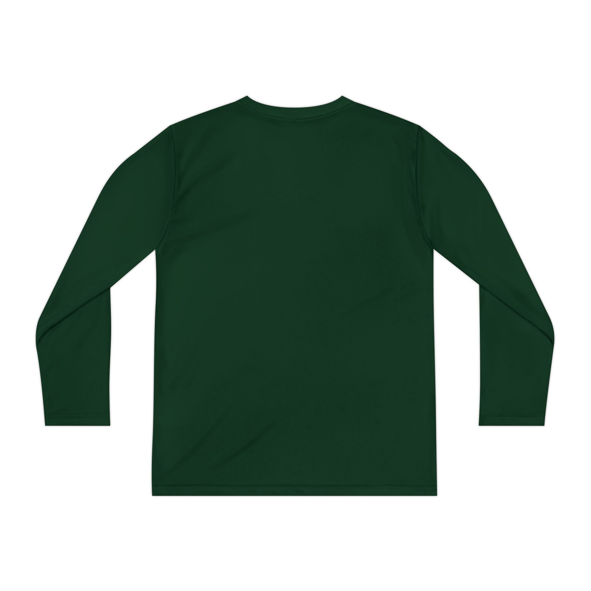 Youth Long Sleeve Tee — "Cozy Season" Blue Checkerboard Poinsettia